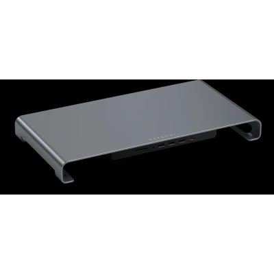 Afbeelding van Satechi Aluminium USB C Monitor Stand Hub XL grey ST UCSHXLM