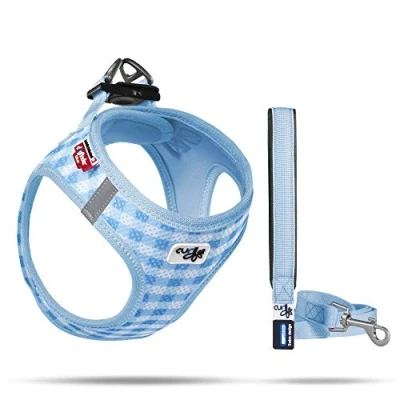 Afbeelding van Curli Hondentuigje Harness Caro 26 30 Cm Mesh/nylon Blauw