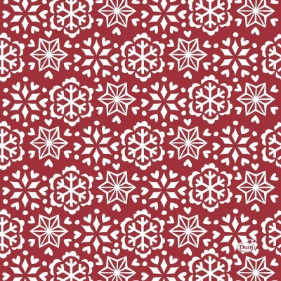 Afbeelding van Duni Servetten Scandi 3 laags 33 X Cm Papier Rood 20 Stuks