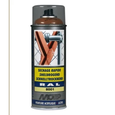 Afbeelding van Motip industrial lak ral 400 ml, 8001 oker bruin, spuitbus