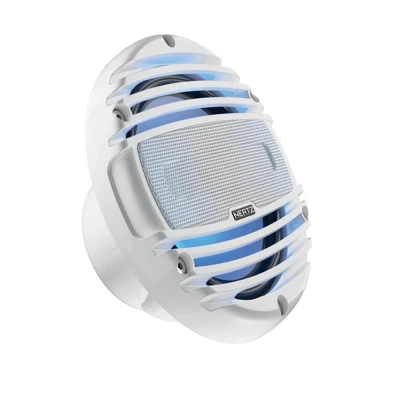 Afbeelding van Hertz Marine Speakers HMX 6.5 Inch LD TW Wit, RGB Verlichting 75 Watt (Set van 2)