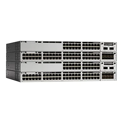 Afbeelding van Cisco Catalyst C9300 48P E gemanaged L2/L3 Gigabit Ethernet (10/100/1000) Energie via (PoE) Ondersteuning Grijs Netwerk Switch,