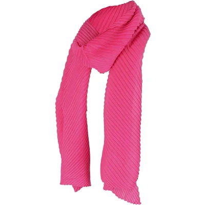 Afbeelding van Sarlini Langwerpige Plisse Sjaal Fuchsia
