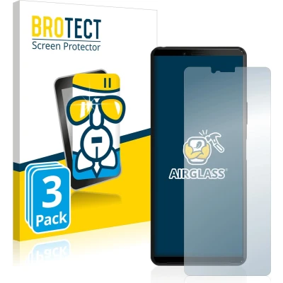 Afbeelding van BROTECT Screenprotector voor Sony Xperia 10 II Folie Beschermfolie Beschermglas transparant (3 Stuks)