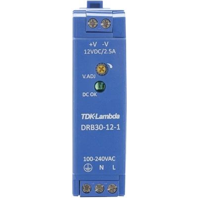 Afbeelding van TDK Lambda DRB30 12 1 DIN rail netvoeding V/DC 2.5 A 30 W Aantal uitgangen: x Inhoud: stuk(s)