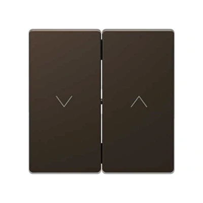 Afbeelding van Dubbele Wip voor Jaloezieschakelaar Metaal Mocca Metallic Systeem Design Schneider Electric MTN3855 6052