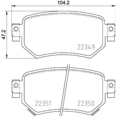 Afbeelding van Remblokkenset, schijfrem HELLA PAGID 8DB 355 025 561