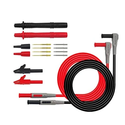 Afbeelding van DollaTek Elektronische digitale multimeter kabelset, krokodillenklemmen, verwisselbare sondepunten
