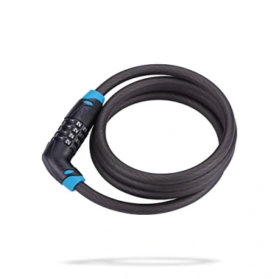 Afbeelding van BBB Cycling CodeSafe Fietsslot Cijferslot Kabelslot met Instelbare Code Duurzaam Codeslot Zwart 150 x 1 cm BBL 35