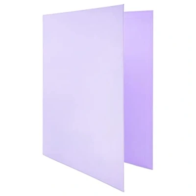 Afbeelding van Raylu Paper® 4 x D ringband 25 mm, A4 map met ringen voor het opbergen van documenten, formaat 33,5 cm hoog 26 breed en brede rug (violet pastel)