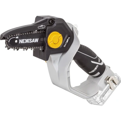 Afbeelding van Mini kettingzaag Chainsaw 6&#039;&#039; Nexxsaw® 18V Incl. 4.0 Ah Accu / Oplader Met deze compacte zaag je snel en gemakkelijk takken andere houtsoorten Maxxpack