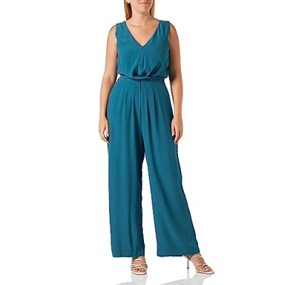 Afbeelding van s.Oliver Black Label MET Tailleriem Jumpsuit, Dames, Maat: 40, Petrol