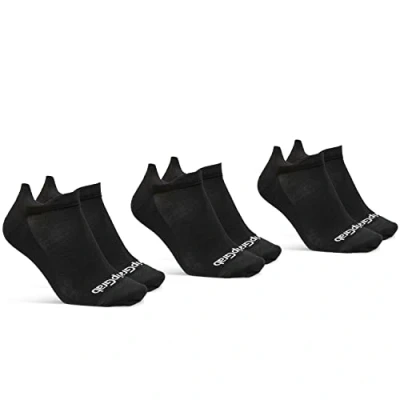 Afbeelding van GripGrab Classic No Show Zomer Fietssokken 3PACK Enkelsokken Coolmax Sport Sokken Zwart Unisex Maat M (41 44)