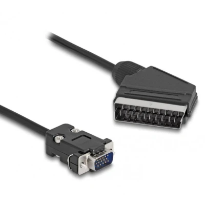 Afbeelding van scart naar VGA kabel 2 m Delock