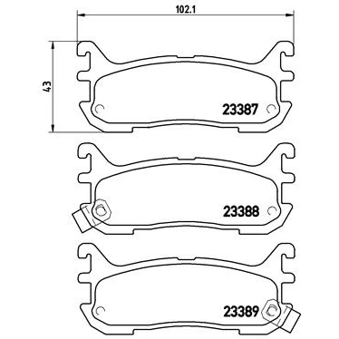Afbeelding van Brembo Remblokset P 49 021