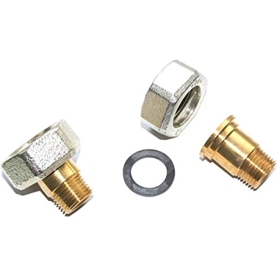 Afbeelding van Wilo pompkoppeling messing 1 2 bui dr x15mmx1 bi set 2st prijs per tbv tapwaterpompen 4092743
