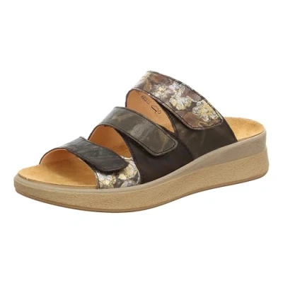Afbeelding van THINK! Dames Meggie pantoffels, Espresso/Combi 3010, 43 EU smal, Espresso Combi Schmal