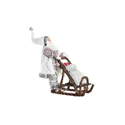 Afbeelding van Kerstversiering Dkd Home Decor Kerstman Grijs Hout 42 X 22 48 Cm