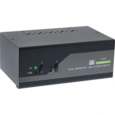 Afbeelding van InLine Desktop schakelaar, KVM schakelaars, Zwart