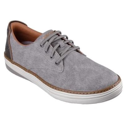 Afbeelding van Skechers Heren Hyland Ratner Casual Schoenen, Taupe Canvas, 10.5 UK, Doek, 45.5 EU