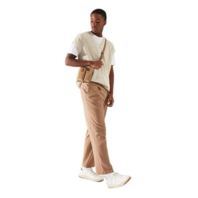 Afbeelding van Trendyol Stone Unisex Oversize Fit Breed Patroon Haar Breiwerk Gedetailleerde Trui Tmnaw22Kz1585