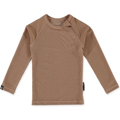Afbeelding van UV LONGSLEEVE CHOCOLATE RIBBED LS TEE XS