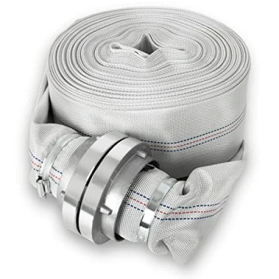 Afbeelding van EBERTH 3&quot; Brandslang platte slang met Storz koppeling, slanglengte 30m, diameter 3 inch (75mm), textielslang, industriële slang, waterslang, pompslang, tuinslang, 75 B