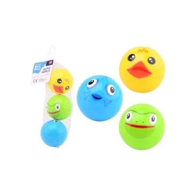 Afbeelding van Happy World dieren bad speelballen in net, 3 stuks