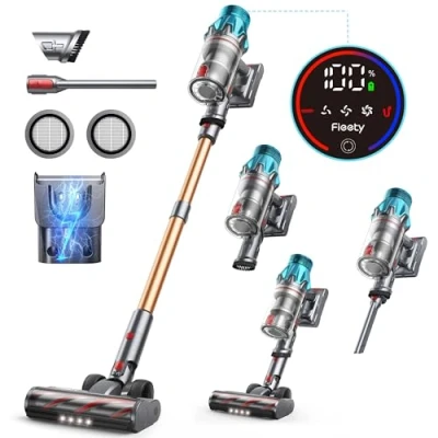 Afbeelding van V7 Draadloze stofzuiger, 45 kPa/550 W, krachtig, 60 minuten, draadloos, met led touchscreen, 1,5 l, voor vloer/tapijt