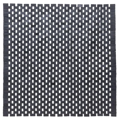 Afbeelding van WC Mat Sealskin Teak Zwart 60 x cm