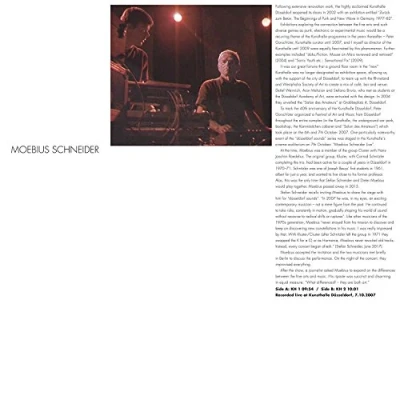 Afbeelding van Dieter Moebius &amp; Stefan Schneider Kunsthalle Dusseldorf (12&quot; Vinyl Single)