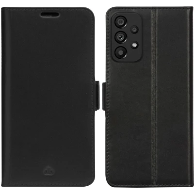 Afbeelding van Samsung Galaxy A53 Hoesje Echt leder dbramante1928 Bookcase Zwart Telefoonhoesje