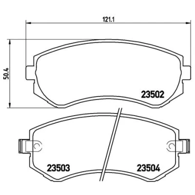 Afbeelding van Brembo Remblokset P 56 039