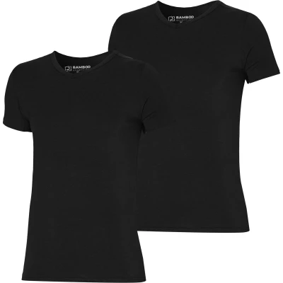Afbeelding van Apollo ondershirt met bamboe (set van 2) zwart