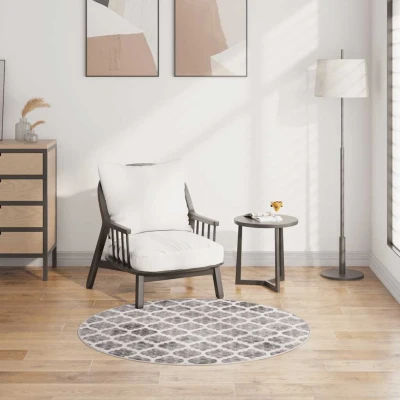 Afbeelding van Vloerkleed wasbaar anti slip ø120 cm meerkleurig
