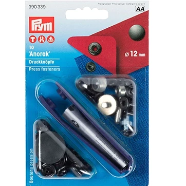 Afbeelding van Prym Anorak Naaivrijedrukknopen 12mm Gebronsd