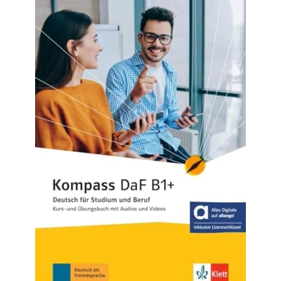 Afbeelding van Kompass daf b1+, libro del alumno y de ejercicios edicion hibrida allango: Deutsch für Studium und Beruf. Kurs Übungsbuch mit Audios Videos inklusive Lizenzschlüssel allango (24 Monate)