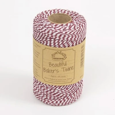 Afbeelding van EVERLASTO Baker Twine Originele spoelen, 100 m, bordeauxrood, 2 mm