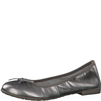 Afbeelding van MARCO TOZZI Ballet Flat by Guido Maria Kretschmer 2 22100 41 dames, Pewter, 39 EU