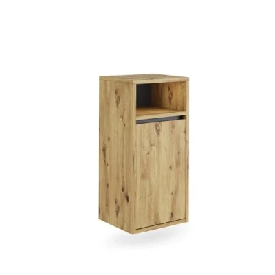 Afbeelding van Vicco ViolaBadkamerkast 38 x 80 cm met wasmand Artisanaal/grijs
