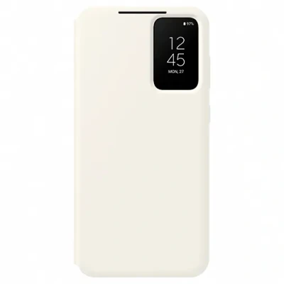 Afbeelding van Samsung Galaxy S23 Plus Clear View Book Case Creme