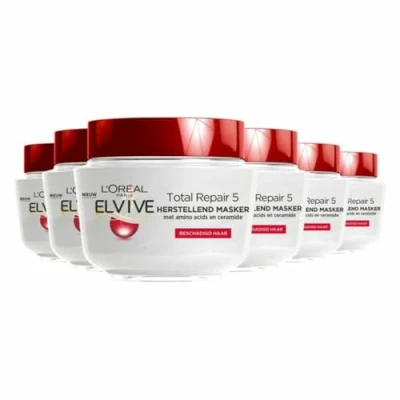 Afbeelding van 6er Pack L&#039;Oreal Elvive Haarmasker Total Repair 5 300 ml