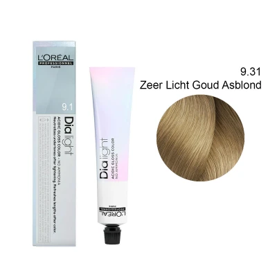 Afbeelding van L&#039;Oréal Professionnel Dia Light 9.31 Zeer Licht Goud Asblond