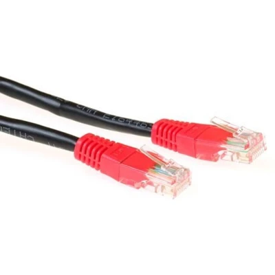 Afbeelding van ACT IB6102 CAT5E U/UTP Patchkabel Cross RJ45 Connectoren Zwart 2 meter