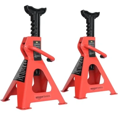 Afbeelding van Amazon Basics Kriksteunen, staal, 1,8 ton capaciteit, 1 paar