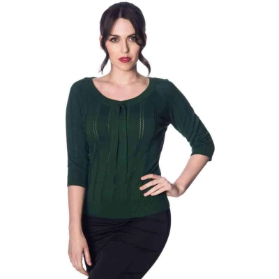 Afbeelding van Dancing Days BELLE BOW PIONTELLE Longsleeve top S Groen