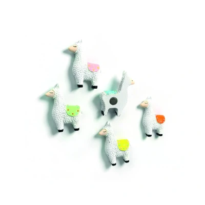 Afbeelding van Trendform Magneet Llama Set Van 5 Alpaca Multicolour 3,5x2,6cm