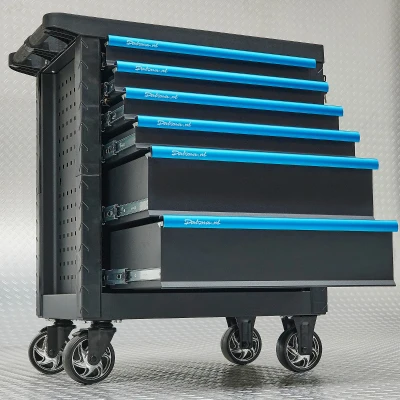 Afbeelding van Datona Gereedschapswagen &quot;Black Line&quot; Met 6 Lades (78 x 47 90 cm) Zwart