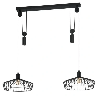 Afbeelding van EGLO Winkworth Hanglamp E27 117 cm Zwart