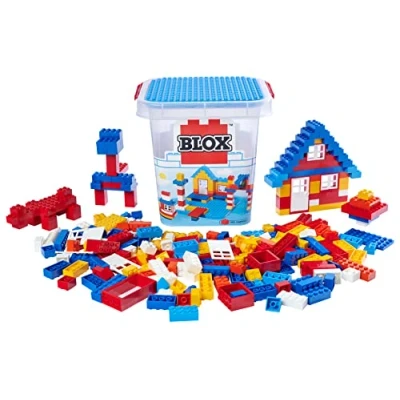 Afbeelding van BLOX bouwstenen 250 delig City classic combineer met Legobouwstenen wegen stad Geschikt voor Lego bouwplaat